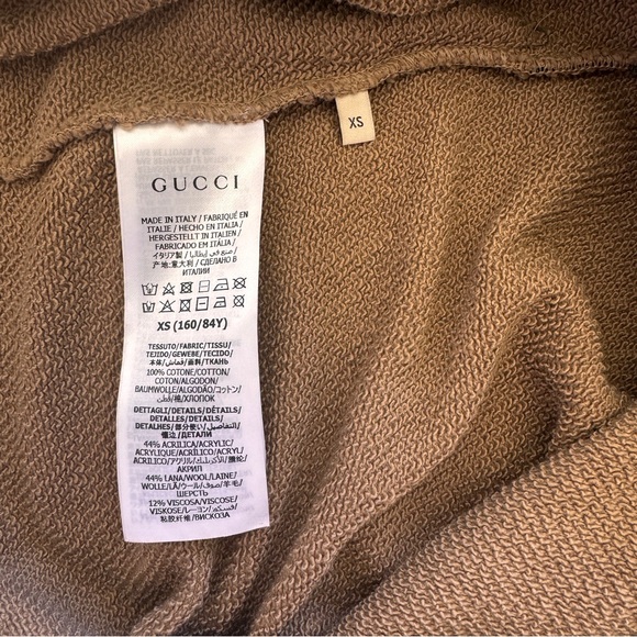 Gucci Quarter Zip Drawstring Hoodie XS - Picture 8 of 9
